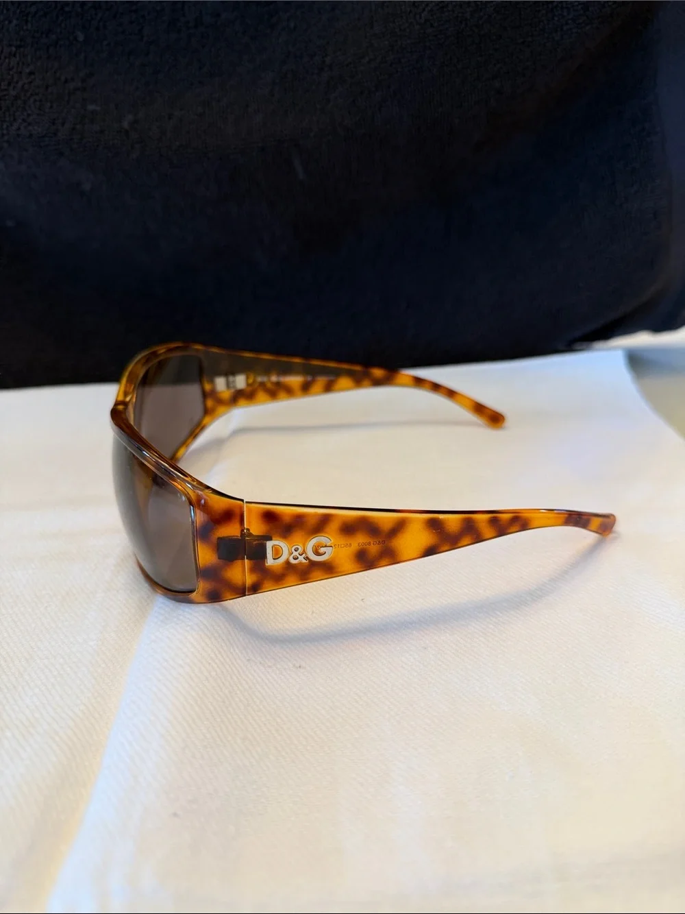 Dolce & Gabbana Tortoiseshell Frame Sunglasses with Brown Lenses